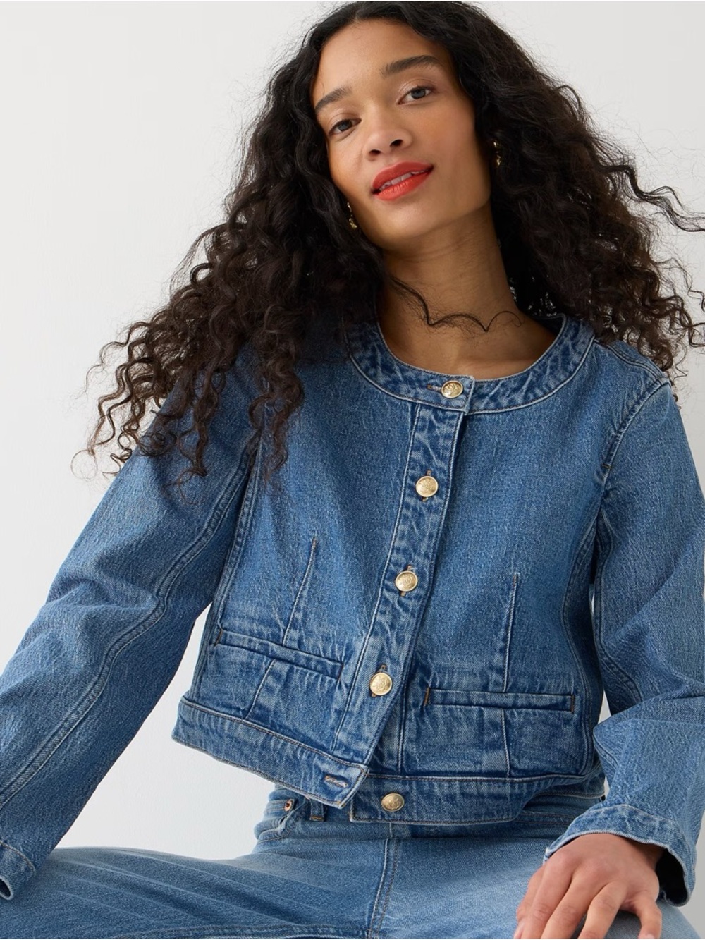 J.Crew Louisa Denim Lady Jacket, EUC, Size 12